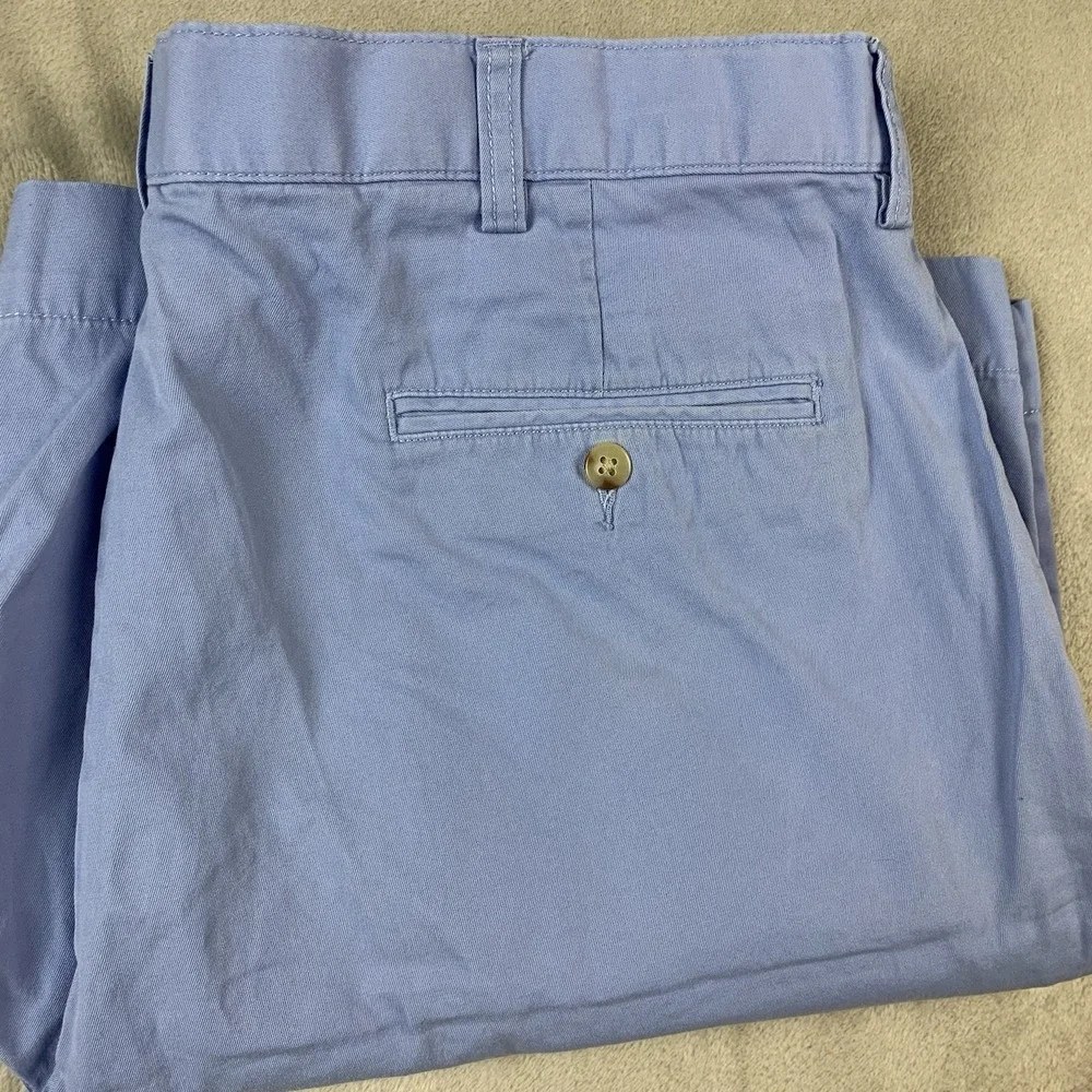 Polo Ralph Lauren Shorts Mens 38 Blue Chino Flat Front Cotton Preppy Casual